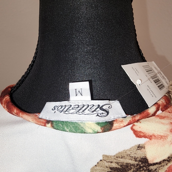 Stillettos Floral Wrap Maxi Dress - White and Brown - Picture 3 of 5